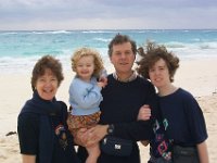 Family Photo  Mum, Dad, Helen & Chloe on the hotel beach