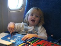 Chloe on the Plane  Andy tries to entertain Chloe as they fly to Maryland together for the first time! : Chloe Poulter,Sheri Poulter
