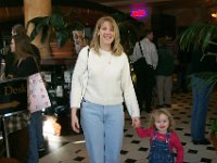 All Clear!  Sheri is all smiles as she comes out from changing Chloe's diaper for the first time in the Cheesecake Factory! : Chloe Poulter