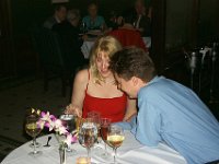 The Proposal!  Andy proposes to Sheri in the restaurant! (A waiter took this picture!)