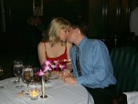 First Kiss  We seal the engagement with a kiss!