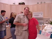 Steve & Carrie  Cuddling in the kitchen