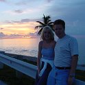Seven Mile Bridge  Sheri & Andy stop for a picture on the Seven Mile Bridge