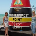 Southernmost Point  Denise & Sheri at the mile marker