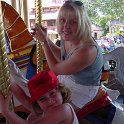 Giddy Up, Horsie!  Chloe & Sheri go on the carousel at Disney World