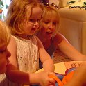 Pretending to Cook!  Chloe helps Sheri prepare in meal in the Magic Kingdom!