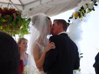 First Kiss  Right after they were pronounced man & wife!