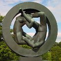 All Tangled Up!  This is one of the naked statues all over the park!