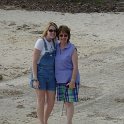Smile for the Camera!  Sheri & Mum take a relaxing stroll along the beach