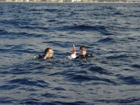 Look for the Flag!  Andy uses the dive flag to mark their path underneath
