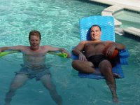 A & A  Andy with his noodle & Adam with his ball...hee hee
