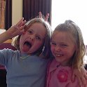 We're Cool!  Chloe & Anais make faces at us