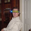 New Glasses?  Dad tries on Chloe's new spy goggles!