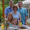Family Barbeque  Dad, Mum, Andy, Sheri & Chloe got to enjoy the new teak table on a beautiful day in England : Andy Poulter,Sheri Poulter