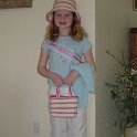 Chloe's New Outfit  Chloe models her new outfit with matching handbag and hat
