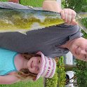 Look What We Got!  Andy & Chloe managed to catch a big mahi-mahi while fishing today!