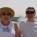 Liz & Cliff  They both had hats for sun coverage!