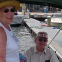 Ready to Go!  Liz & Randy start getting ready to get off the boat