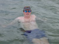 Another English Stud Muffin  Andy is the first one to prove that the water is warm!