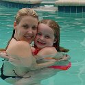 Hug in the Pool!  Sheri & Chloe