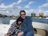 Keepin' Warm  Josh & Sheri try to keep warm on the boat!