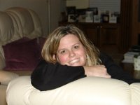Courtney  Courtney in the family room