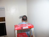 Out of Control Roller!  Dad tried to use his "new" roller but kept spilling paint on our heads!
