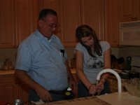 Clean Up Time  Dad & Sheri try to get all the paint off of themselves!