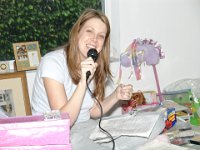 Karaoke!  Sheri finds the Karaoke machine while trying to clean out the little girl's room!