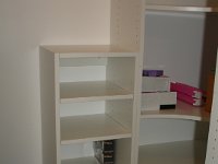 Guestroom Closet  It's getting there...soon we'll have Chloe's toys in there & Andy's wine collection!
