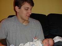 Proud Papa  Josh holding Matt