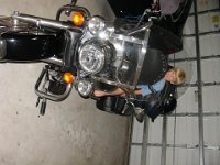 Josh on Paul's Harley July 2005