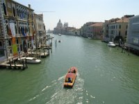 What a View!  Andy took this picture from one of the many bridges...there's a boat taxi going by