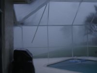Pool deck Screen Damage - 1st half of Wilma  Part of the Screen comes down during the 1st half of Hurricane Wilma