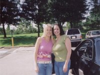 Sheri & Lisa 2  Standing next to Lisa's new car