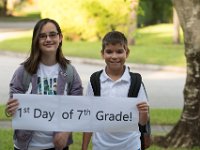 DSC 4966 : 1st Day of school 7th grade Westglades
