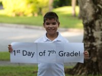 DSC 4979 : 1st Day of school 7th grade Westglades