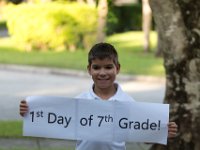 DSC 4982 : 1st Day of school 7th grade Westglades
