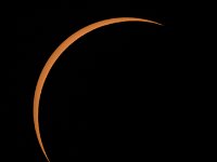 2017 Total Solar Eclipse  The Moon is seen passing in front of the Sun at the point of the maximum of the partial solar eclipse near Banner, Wyoming on Monday, Aug. 21, 2017. A total solar eclipse swept across a narrow portion of the contiguous United States from Lincoln Beach, Oregon to Charleston, South Carolina. A partial solar eclipse was visible across the entire North American continent along with parts of South America, Africa, and Europe.  Photo Credit: (NASA/Joel Kowsky) : Banner, Partial Solar Eclipse, Sun, Total Solar Eclipse, Wyoming