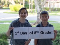 DSC 1716 : 1st Day of school 8th grade Westglades