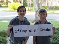 DSC 1717 : 1st Day of school 8th grade Westglades