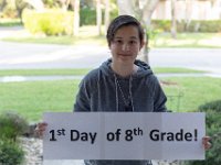 DSC 1720 : 1st Day of school 8th grade Westglades