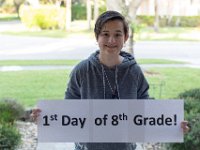 DSC 1721 : 1st Day of school 8th grade Westglades
