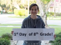 DSC 1723 : 1st Day of school 8th grade Westglades