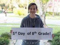 DSC 1724 : 1st Day of school 8th grade Westglades