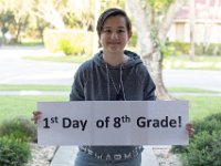 DSC 1725 : 1st Day of school 8th grade Westglades